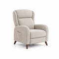 Poltrona da soggiorno imbottita beige in poliestere con schienale alto 82 x 88 x 103 cm